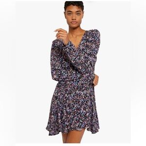 Joie Women's Rowley Dress in Caviar Multi Size 8